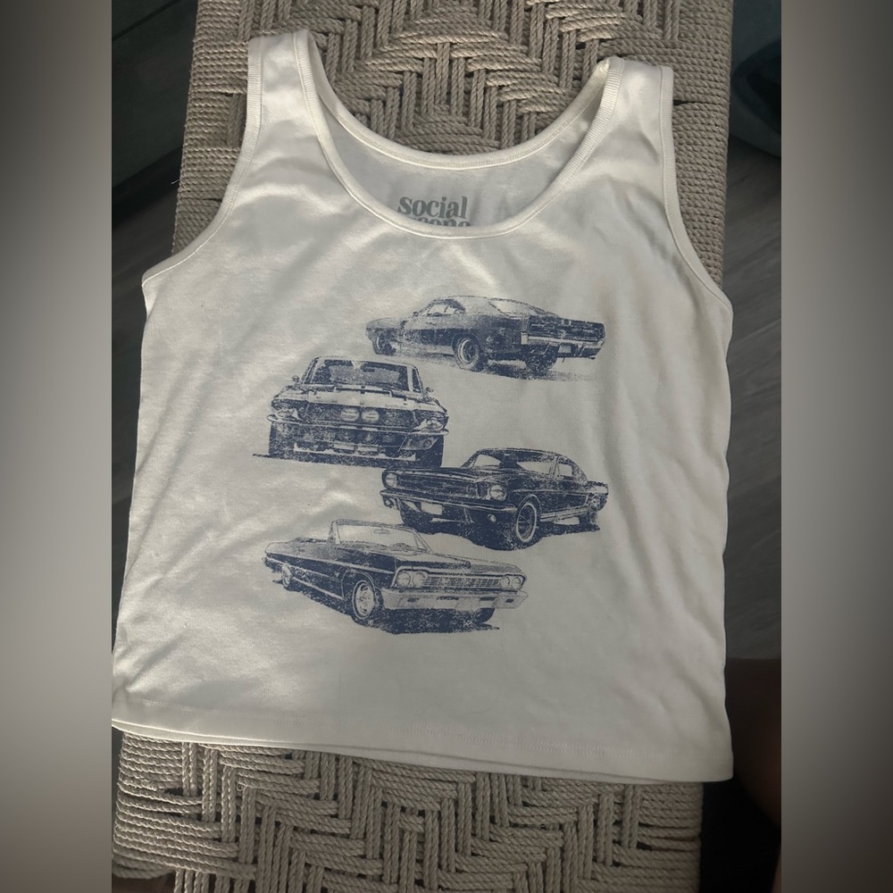 NWOT Antique Car Tank Top